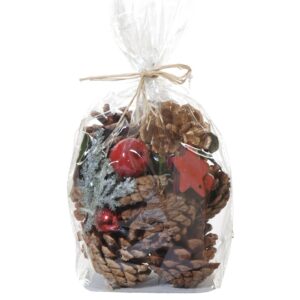 Red Star/Pinecone/Red Berry Mix (Bag) Natural