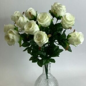 Artificial ivory rose