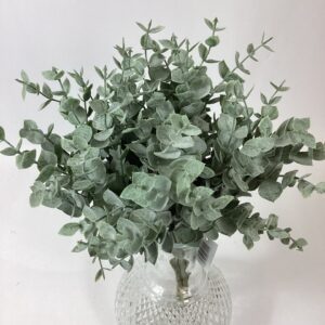 Artificial Plastic Mini Eucalyptus (Bundle 10) Green