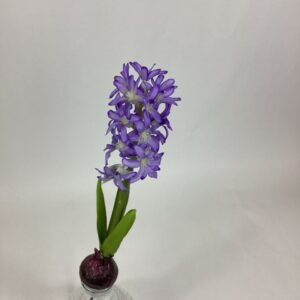 Artificial Single Hyacinth with Bulb/Spike Purple