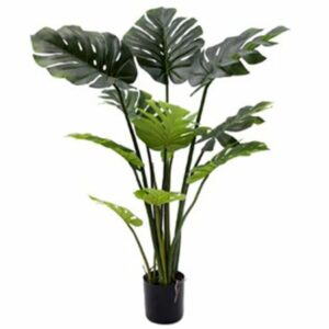 Artificial  110cm Tall Monstera Leaf House Potted Plant Green