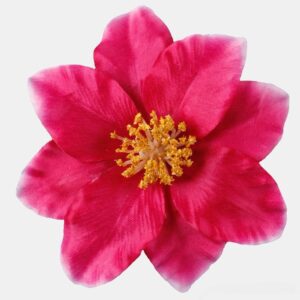 Artificial 12cm Clematis Heads (Pack 12) Fuchsia Pink
