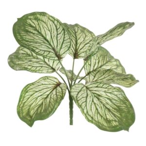 Artificial Brunnera Leaf Small Bush Variegated
