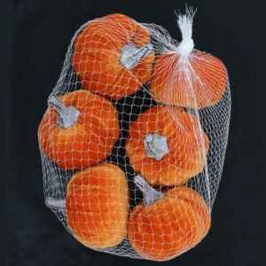 Medium Velvet Pumpkins (Bag 6) Orange