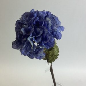 Blue Artificial Dried Touch Ruffle Hydrangea