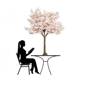 180cm Pink Cloud Cherry Blossom Tree (With 10 Branches)by Sincere Floral