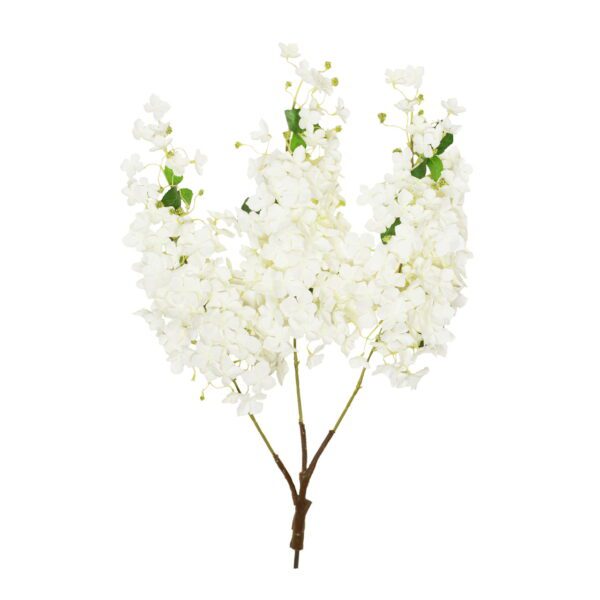 85cm Cream Hydrangea Blossom Branches (Pack 10) by Sincere Floral