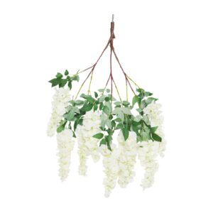 83cm Cream Short Wisteria Branches (Pack 10) by Sincere Floral