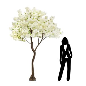 280cm Cream Cloud Cherry Blossom Tree (With 16 Branches)by Sincere Floral
