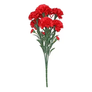 Red Artificial Carnation Bush