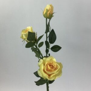 Yellow artificial Rose Spray