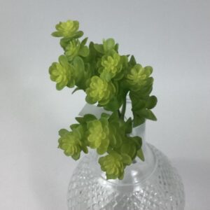 Artificial Sedum Sperium Succulent Spray Green/Yellow