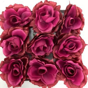 BULK Artificial 11cm Rose Heads (Pack 12) Beauty