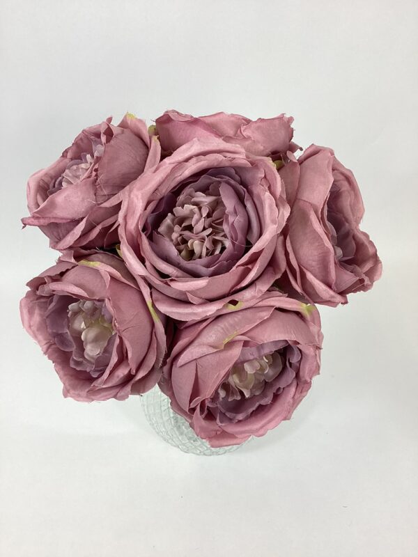 Artificial Cabbage Rose (Bundle 6) Blush Pink