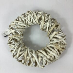 27cm (12 inch) Carrizo Wreath Ring White