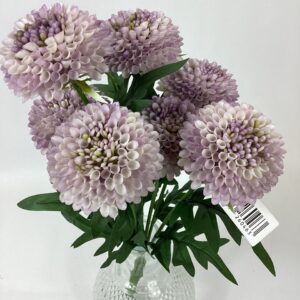 Artificial Ball Chrysanthemum Bush Lilac