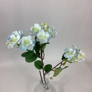 Artificial Jasmine Blossom Spray Pale Blue